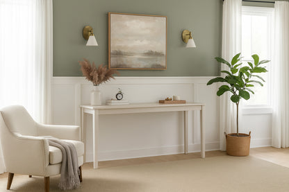 International Concepts 60 In Unfinished Standard Rectangle Wood Console Table