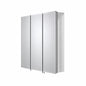 Croydex 30 in W x 26 in H Frameless Aluminum Recessed or Surface Mount Bathroom Medicine Cabinet with Easy Hang System