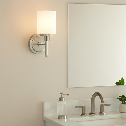 Design House Aubrey 1 Light Satin Nickel Indoor Wall Mount 556183/205706574 44321556181 Design House