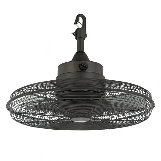 Home Decorators Collection Merwry 52 in. Integrated LED Indoor Matte Black Ceiling Fan with Light Kit and Remote Control