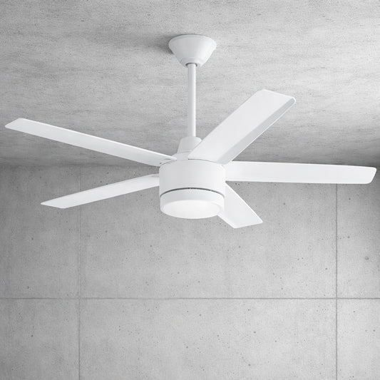 Home Decorators Collection Merwry 52 in Integrated LED Indoor White Ceiling Fan with Light Kit and Remote Control