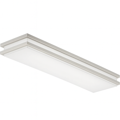 Lithonia Lighting Brushed Nickel Linear Saturn LED Flush Mount