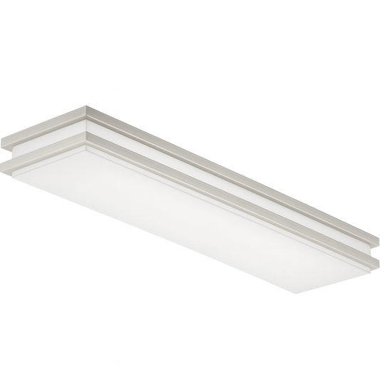 Lithonia Lighting Brushed Nickel Linear Saturn LED Flush Mount