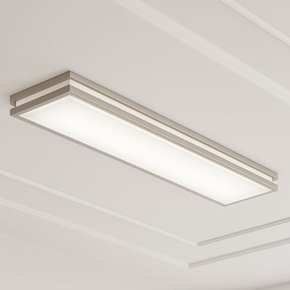Lithonia Lighting Brushed Nickel Linear Saturn LED Flush Mount