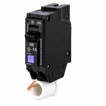 GE Q Line 15 Amp Single Pole Dual Function Arc Fault GFCI Breaker THQL1115DFP