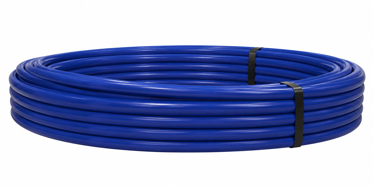 Advanced Drainage Systems 1 in x 100 ft CTS 250 PSI NSF Poly Pipe in Blue X4 1250100
