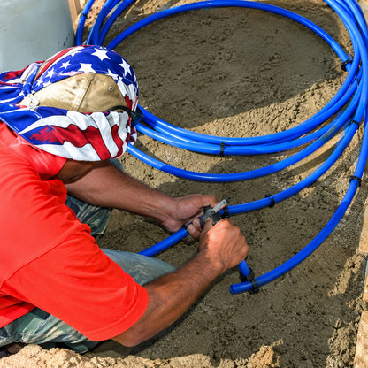 Advanced Drainage Systems 1 in x 100 ft CTS 250 PSI NSF Poly Pipe in Blue X4 1250100
