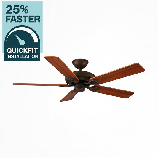 Hampton Bay Farmington 52 in. Indoor Oil Rubbed Bronze Ceiling Fan