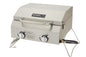 Nexgrill 2-Burner Portable Propane Gas Table Top Grill in Stainless Steel