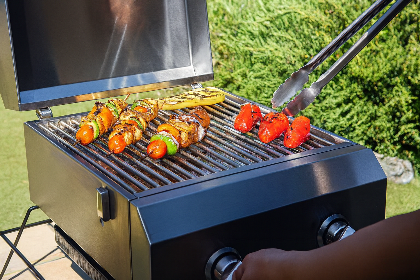 Nexgrill 2-Burner Portable Propane Gas Table Top Grill in Stainless Steel