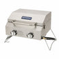 Nexgrill 2 Burner Portable Propane Gas Table Top Grill in Stainless Steel