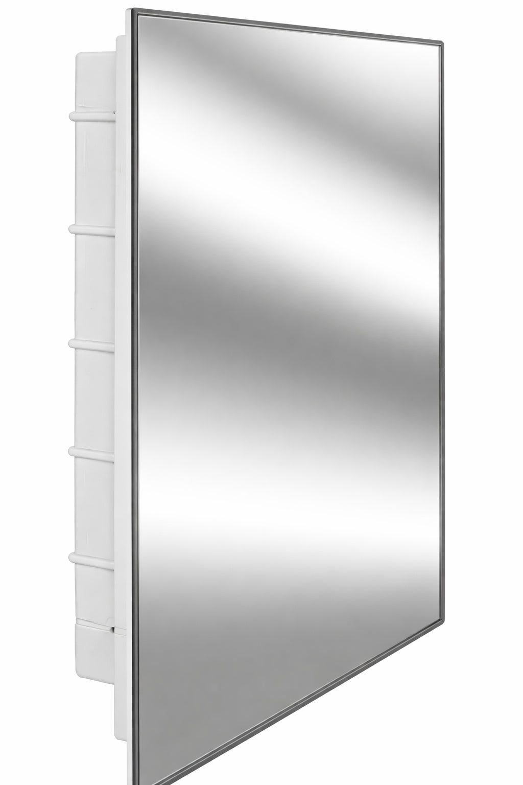 ZACA SPACECAB Capella 16 in x 26 in x 3 1 2 in Framed Recessed 1 Door Bathroom Medicine Cabinet with 6 Shelves and White Frame 12 1