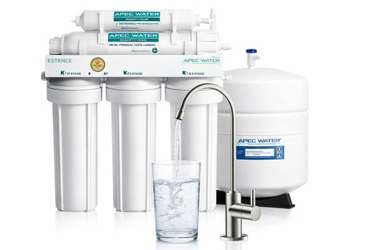 Apec Water Systems Essence Premium Quality 5 Stage Under Sink Reverse Osmosis Drinking Water Filter System