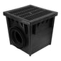 NDS 24 in. Square Drainage Catch Basin Grate in Black