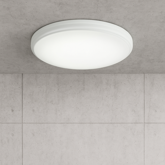 Lithonia Lighting Hildon 14 in White LED Flushmount FMHLDL 14 20830 M4/206514141 888791645859 Lithonia Lighting
