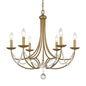 Golden Lighting Tatiana Collection 6 Light Golden Aura Chandelier 6446MPGA/205443224 844375014244 Golden Lighting