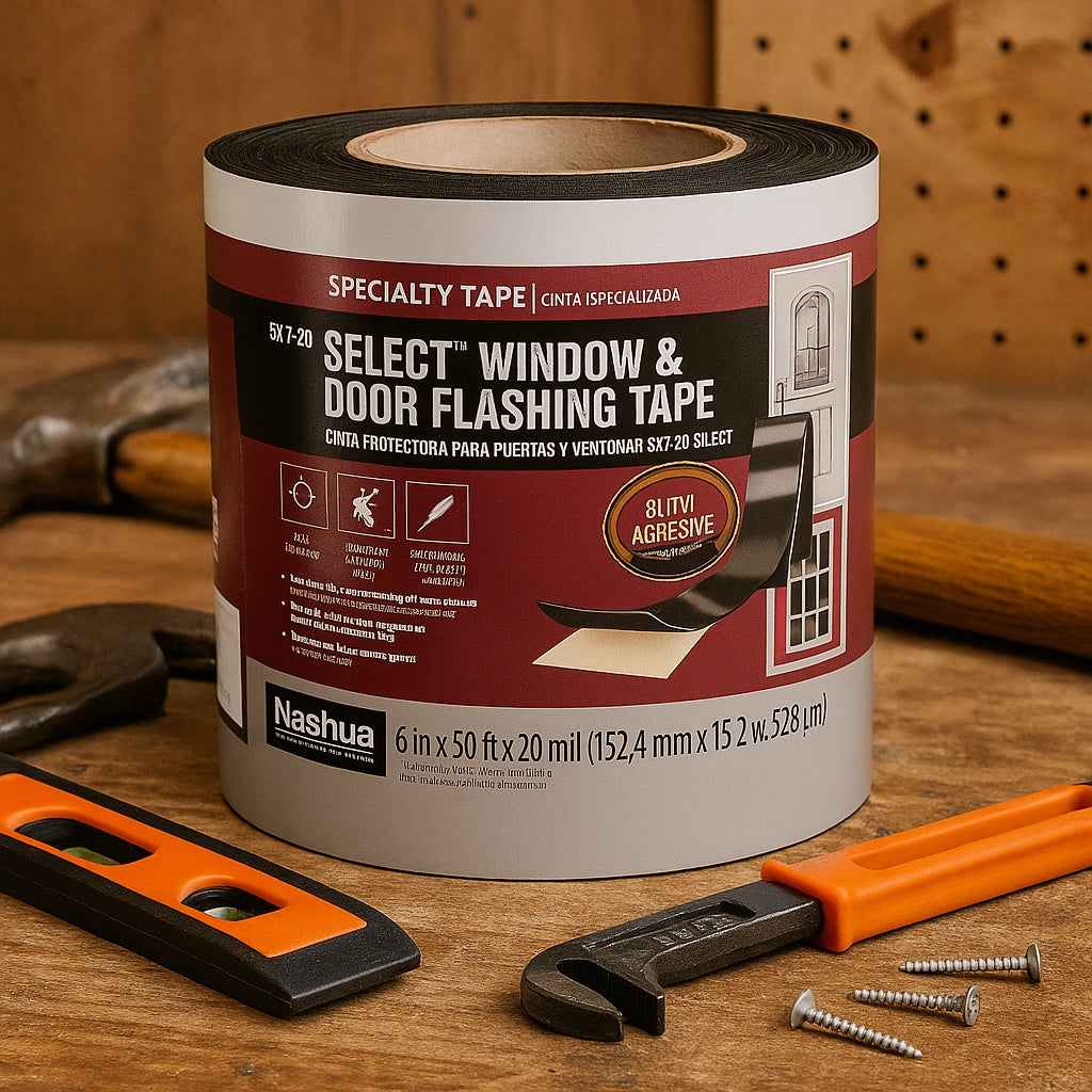 Tape 6 in. x 50 ft. Window and Door Flashing Tape 1542734