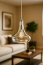 Home Decorators Collection 1 Light Polished Chrome Glass Pendant with Vintage Bulb Included TNP22401/303667112 748119096438 Home Decorators Collection