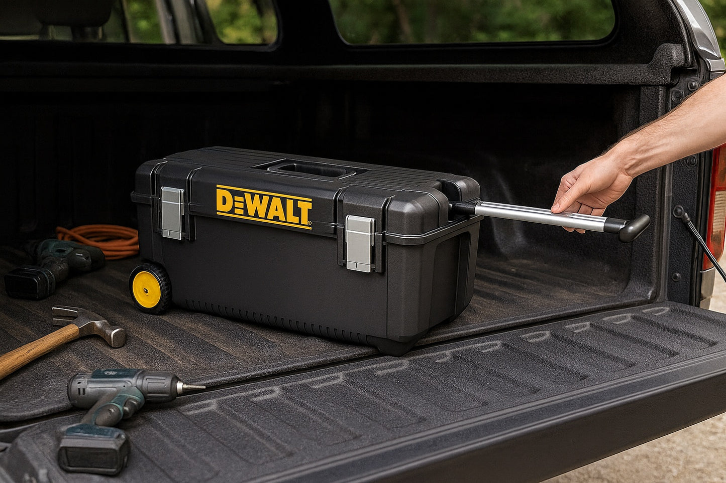 DEWALT 28 in. W 12 Gal. Polypropylene Rolling Tool Box