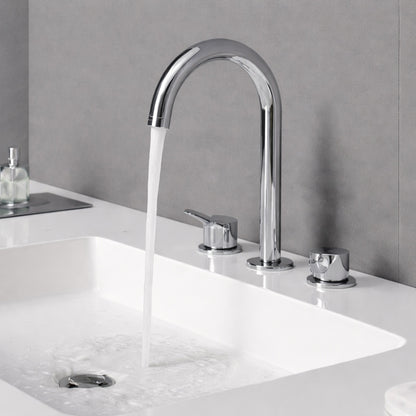 GROHE Concetto 8 in Widespread 2 Handle High Arc Bathroom Faucet in StarLight Chrome