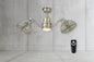 Pendersen 42 in Integrated LED Indoor Outdoor Brushed Nickel Ceiling Fan with Light Kit and Remote Control AM348 BN