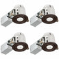 Globe Electric 4 Pack 3 in Oil Rubbed Bronze IC Rated Swivel Spotlight LED Can Recessed Lighting Kit LED Bulbs Included 90965