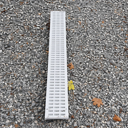 NDS Pro Series 5 in x 40 in Channel Drain Kit with Metal Grate