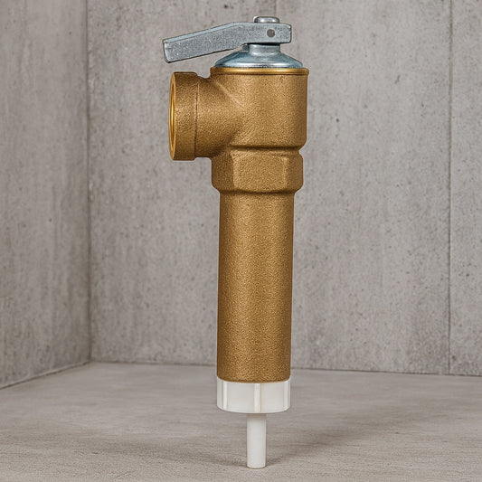 3 4 in Bronze NCLX A Temperature and Pressure Relief Valve with 3 1 2 in Shank MNPT Inlet x FNPT Outlet 24658 0150/206961306
