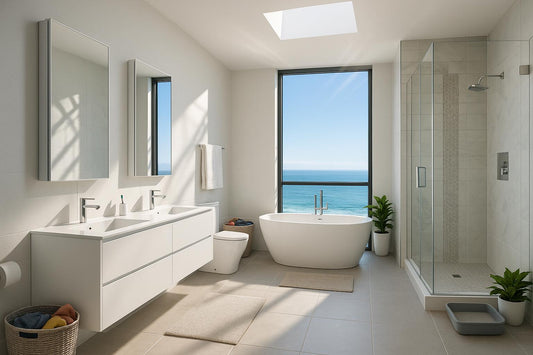 Flawless 16 in W x 30 in H x 4 in D Frameless Aluminum Recessed or Surface Mount Bathroom Medicine Cabinet MC 1630/207009144