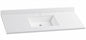 Glacier Bay 49 in W x 22 in D Cultured Marble White Rectangular Single Sink Vanity Top in White HU4922R WH