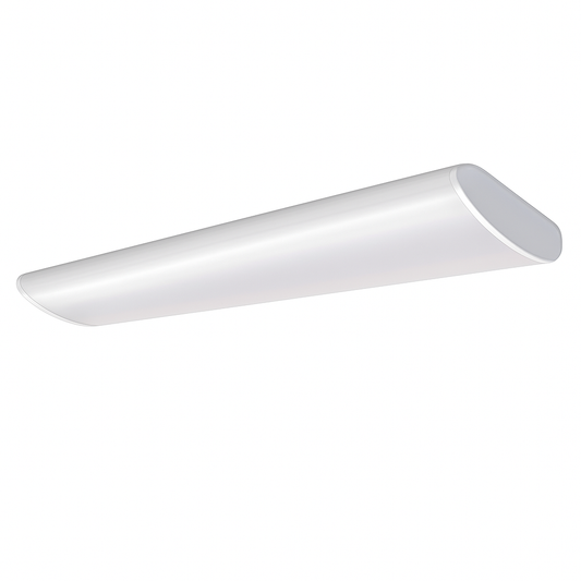 Commercial Electric 4 ft. 5200 Lumens LED Wraparound Light Garage Light Shop Light Office Warehouse Lighting 120-277v 4000K Bright White