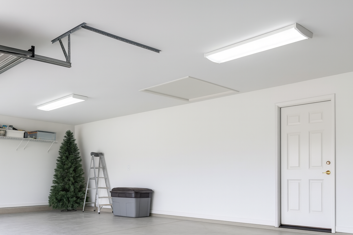 Commercial Electric 4 ft. 5200 Lumens LED Wraparound Light Garage Light Shop Light Office Warehouse Lighting 120-277v 4000K Bright White