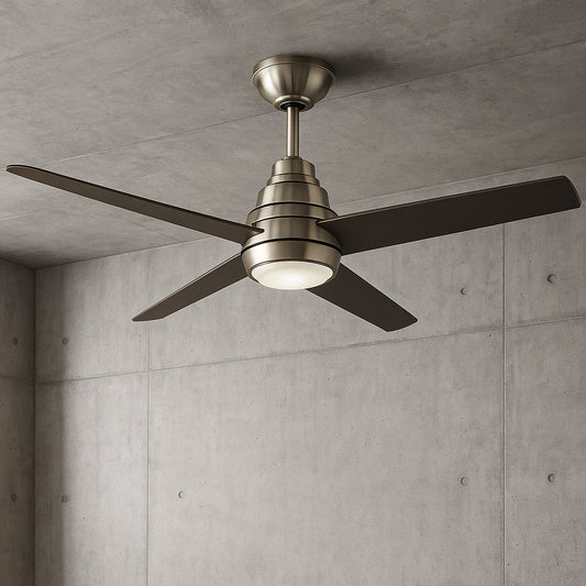 Home Decorators Collection Varuchi 52 in. Integrated LED Indoor Brushed Nickel Ceiling Fan with Light Kit and Remote Control