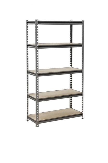 Muscle Rack 5-Tier Boltless Steel Garage Storage Shelving Unit in Silver Vein (30 in. W x 60 in. H x 12 in. D)