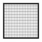 FORGERIGHT Deco Grid 4 ft x 4 ft Black Steel Straight Fence Gate 862224