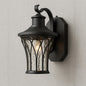 Home Decorators Collection Avia Falls Black Outdoor LED Dusk to Dawn Wall Lantern Sconce LED HD501 BK/300120033 736916668507 Home Decorators Collection