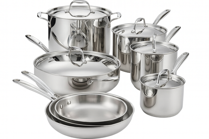 Tramontina Signature Tri-Ply Clad 12-Piece Stainless Steel Cookware Set