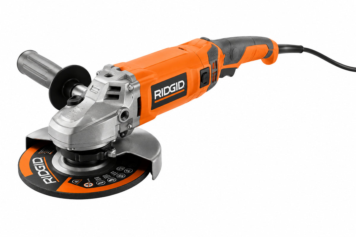 RIDGID 15 Amp Corded 7 in. Twist Handle Angle Grinder