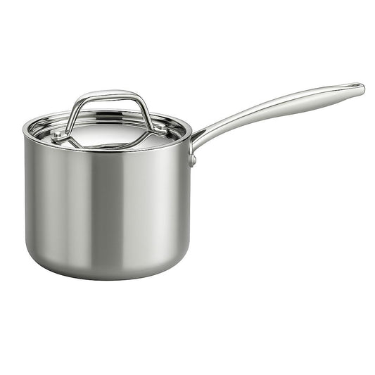 Tramontina Gourmet Tri Ply Clad 1 5 qt Stainless Steel Sauce Pan with Lid 80116 021DS/300615692