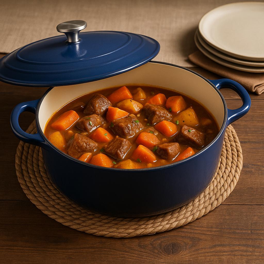 Tramontina Gourmet 7 qt Oval Enameled Cast Iron Dutch Oven in Gradated Cobalt with Lid 80131 078DS/300749894