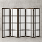 Oriental Furniture 3 ft Short Double Cross Shoji Screen Walnut 3 Panels DC36 WAL 3P/300823539 849527009734 Oriental Furniture
