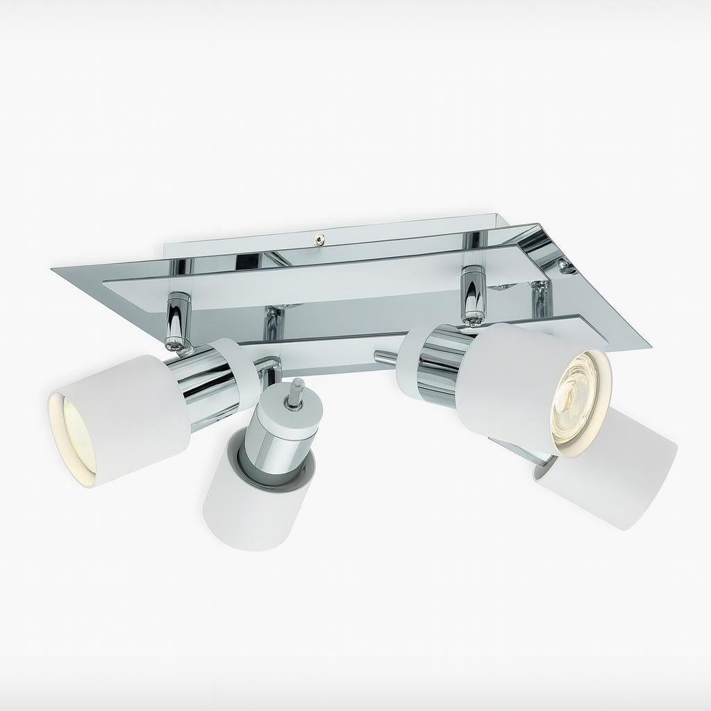 Eglo Davida 10 54 in 4 Light Chrome Semi Flush Mount