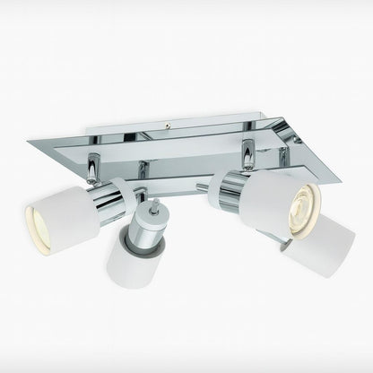 Eglo Davida 10 54 in 4 Light Chrome Semi Flush Mount