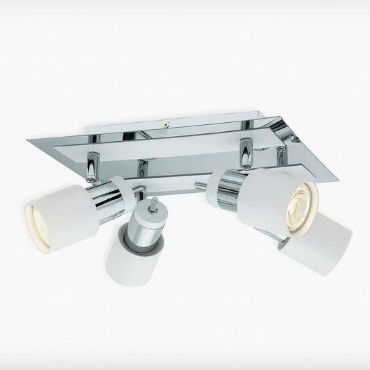 Eglo Davida 10 54 in 4 Light Chrome Semi Flush Mount