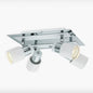 Eglo Davida 10 54 in 4 Light Chrome Semi Flush Mount