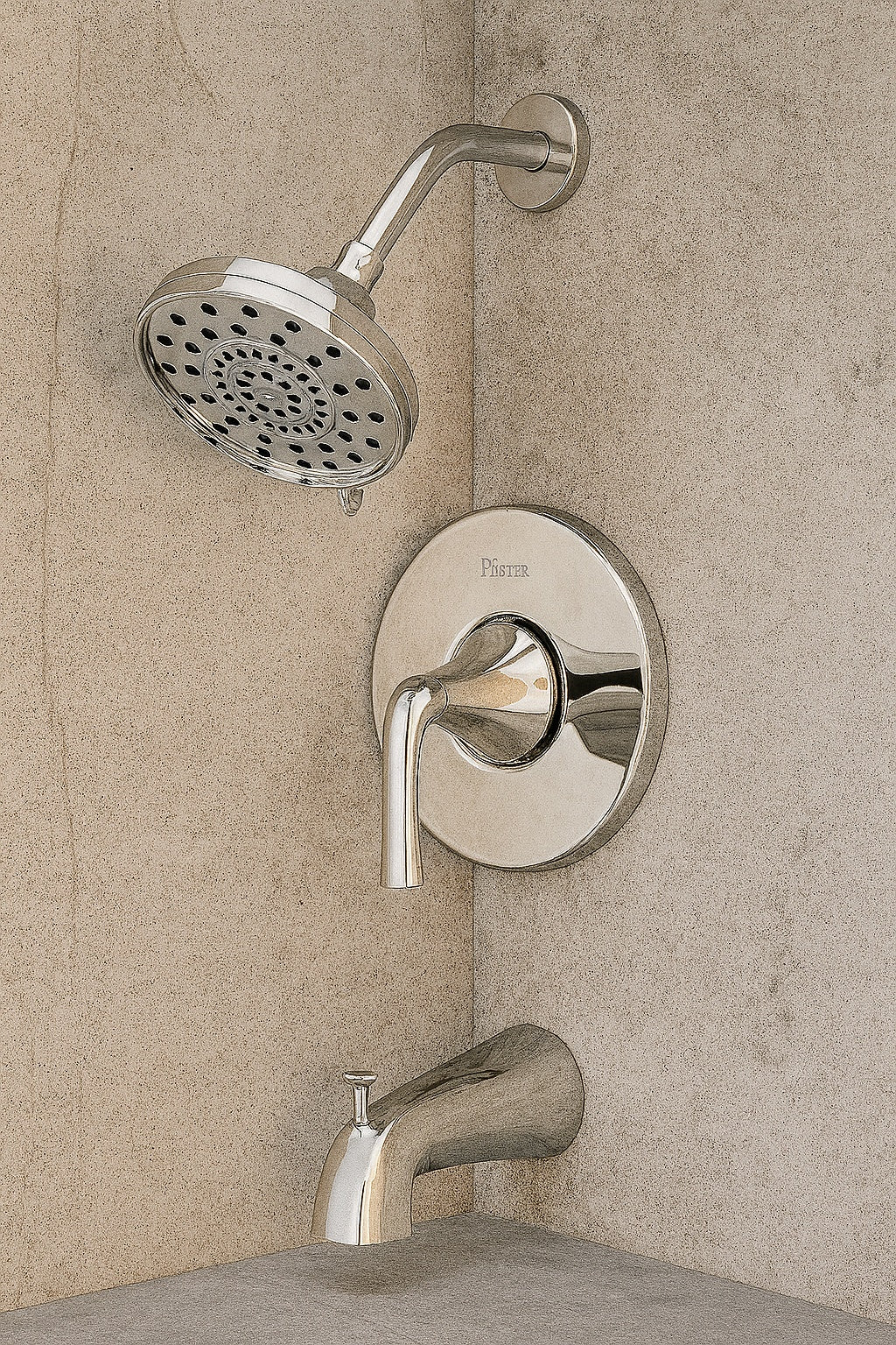 Pfister Ladera Single Handle 3-Spray Tub and Shower Faucet 1.8 GPM in Polished Chrome (Valve Included)