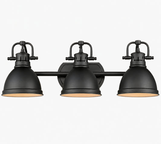 Golden Lighting Duncan 3 Light Rubbed Bronze Bath Light 3602 BA3 RBZ RBZ