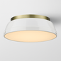 Golden Lighting Duncan AB 2 Light Aged Brass Flush Mount Light 3602 14 AB WH/301225108 844375036505 Golden Lighting