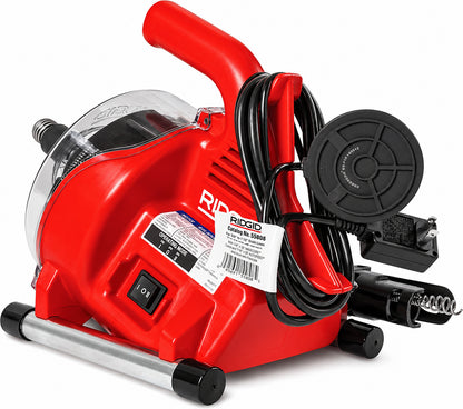 RIDGID PowerClear 120 Volt Drain Cleaning Snake Auger Machine for Heavy Duty Pipe Cleaning for Tubs Showers and Sinks 55808
