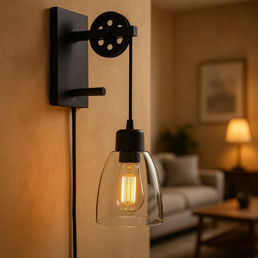 Home Decorators Collection Needham 1-Light Oil Rubbed Bronze Sconce with Bulb